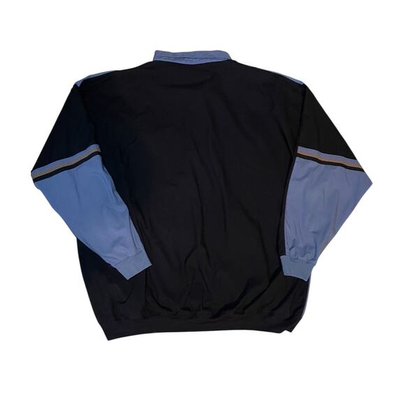 VTG 80s 90s Striped Palmland Longsleeve Banded Polo Shirt 6XLT Colorblock Dad - Picture 4 of 4